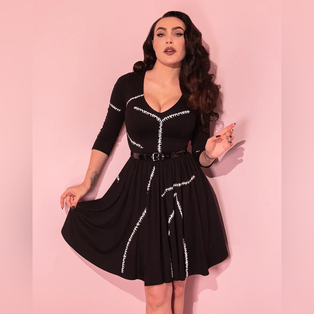 Batman Returns Catwoman Stitch Swing Dress